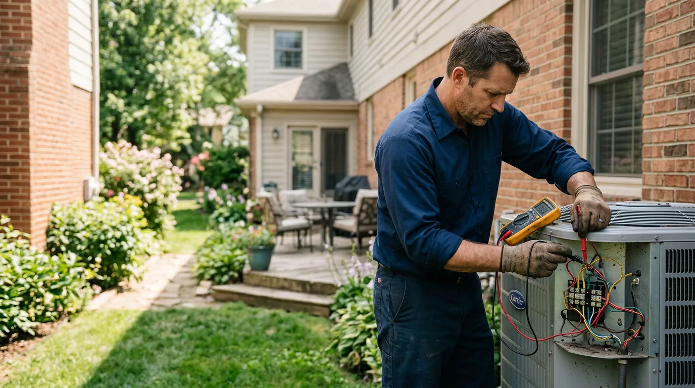 HVAC technician working near Florence, KS